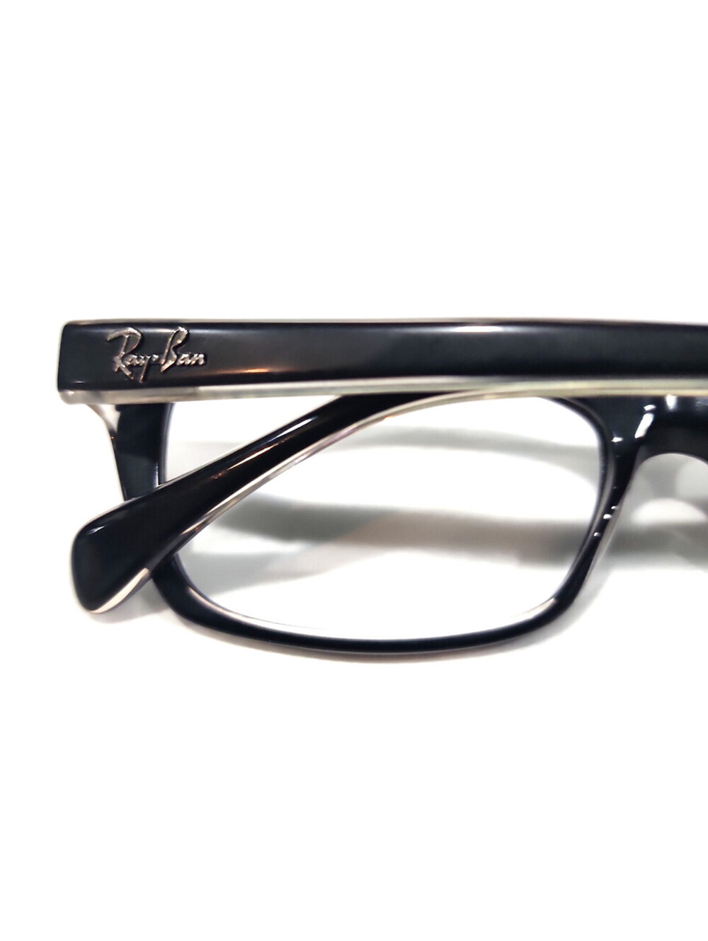 Ray Ban RB5255 2034 Black Rectangular Cat Eye Eyeglasses 51-16 135 - Picture 4 of 7